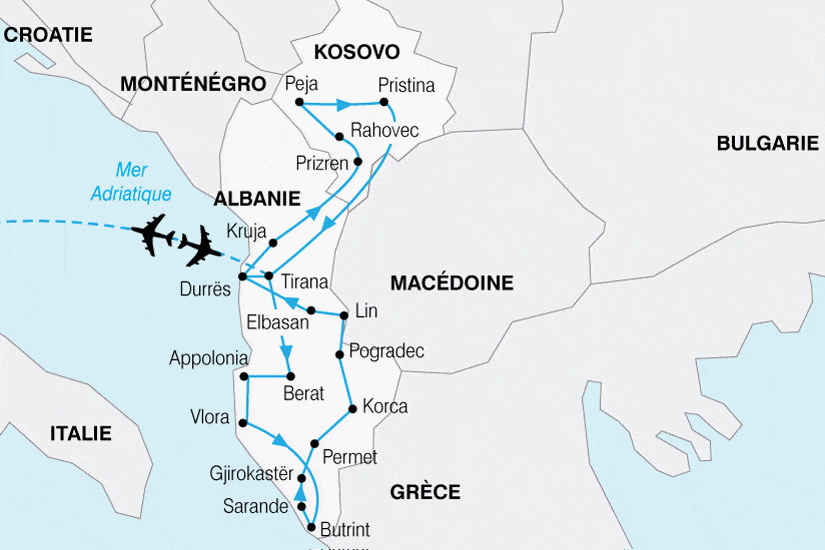 Circuit Albanie et Kosovo, le coeur des Balkans tirana Albanie