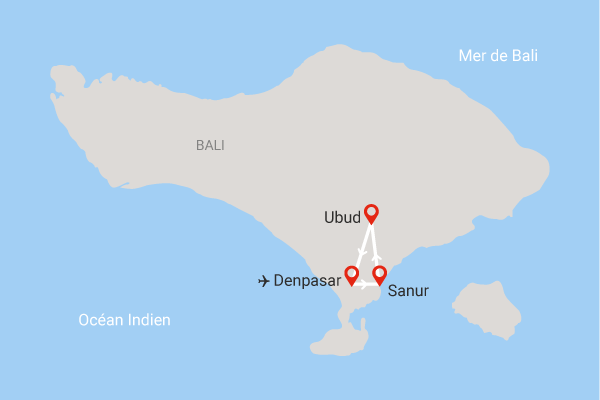 Combiné hôtels Détente entre plage de Sanur et spa à Ubud (Prime Plaza & Tjampuhan Spa) denpasar Bali