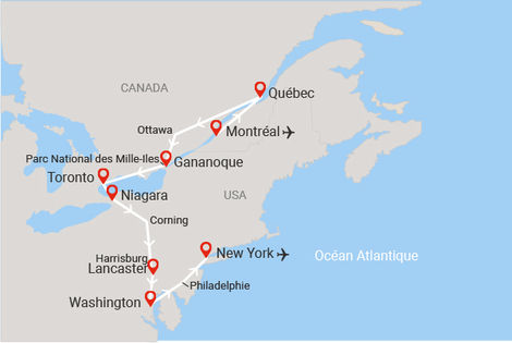 Carte itinéraire