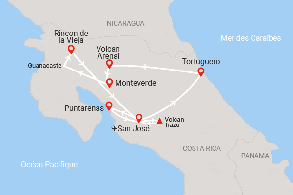Circuit Jungles et forêts (11 nuits) et 2 nuits en extension balnéaire à Puntarenas san_jose Costa Rica