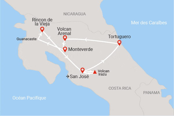 Circuit Jungles et forêts avec Rincon de la Vieja san_jose Costa Rica