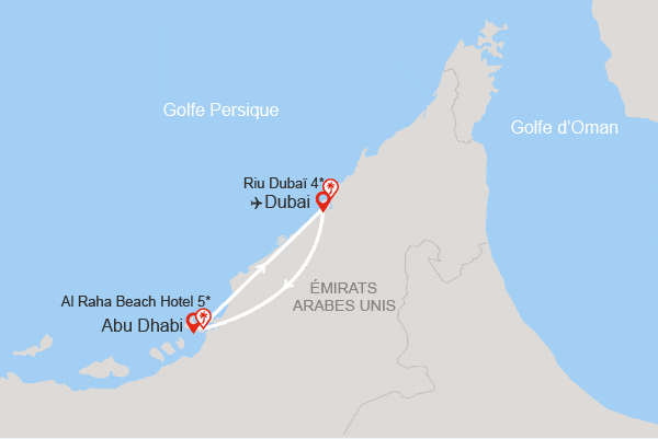 Combiné hôtels Plages des Framissima Al Raha Abu Dhabi et Riu Dubai dubai Dubai et les Emirats