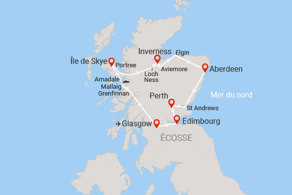 Circuit Balade Ecossaise glasgow Ecosse