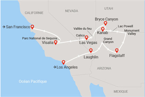 Carte itinéraire