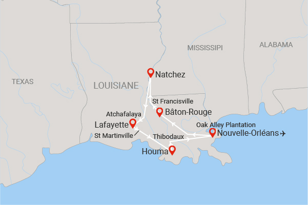 Circuit Coeur de Louisiane, entre Bayous et Plantations new_orleans Etats-Unis