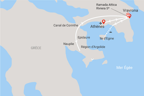 Circuit Découverte des Temples Sacrés (logement au Ramada Attica Riviera) athenes Grece