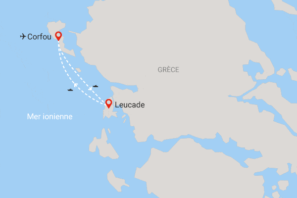 Combiné hôtels 2 îles : Corfou - Leucade corfou Grece