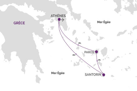 Combiné 2 îles : Paros - Santorin en 8 jours