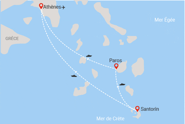 Combiné hôtels Combiné 2 îles Paros - Santorin en 8 jours paros Grece