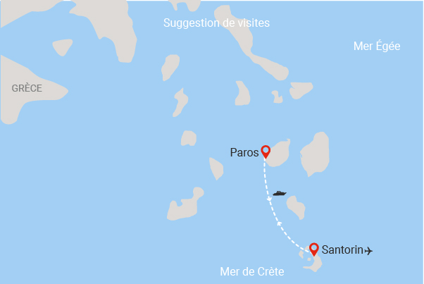 Combiné hôtels Combiné 2 îles Santorin - Paros en 8 jours santorin Grece