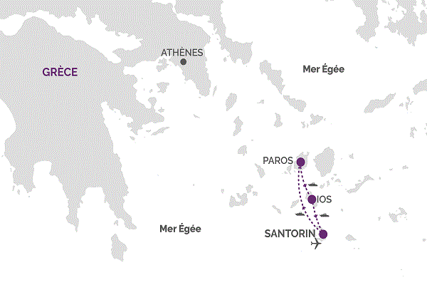 Combiné hôtels Combiné 3 îles: Santorin - Paros - Ios en 15 jours santorin Grece