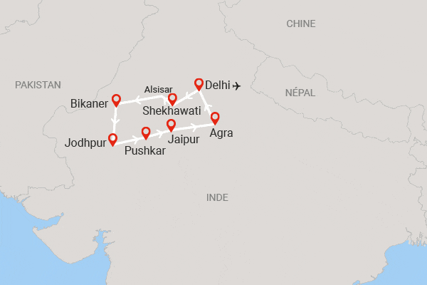 Circuit Trésors du Rajasthan delhi Inde