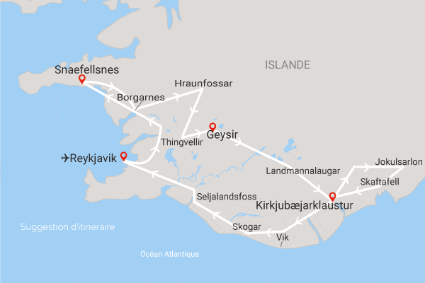 Autotour Balade dans le sud Islandais (formule supérieure) reykjavik Islande
