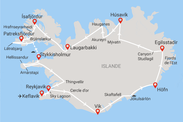 Circuit Toute l'Islande, terre des sagas reykjavik Islande