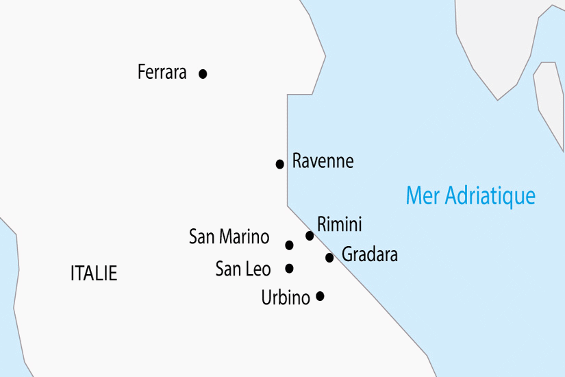 Circuit Les Mosaïques de Ravenne, Rimini et la Côte Adriatique - Départ Sud bologne Italie