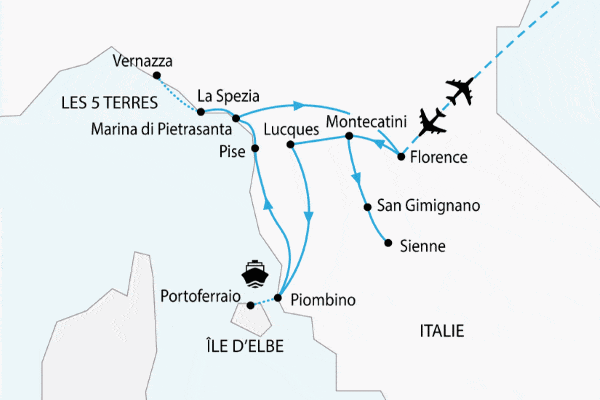 Circuit Les Joyaux de Toscane florence Italie
