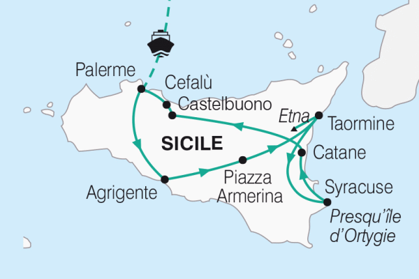 Circuit La Sicile - Départ Sud genes Italie