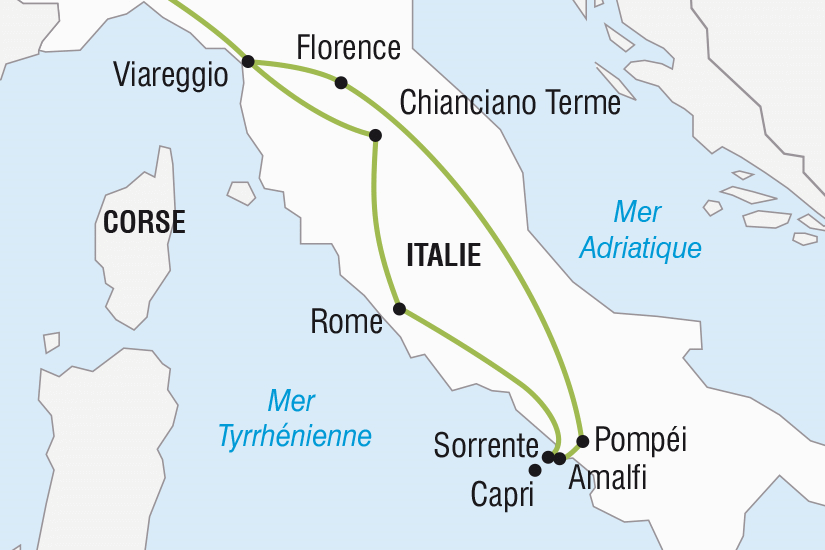 Circuit Rome, l'Italie du Sud et Florence - Départ Sud toscane Italie