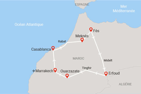 Carte itinéraire