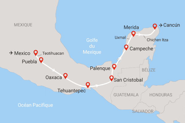 Circuit Les Incontournables du Mexique mexico Mexique