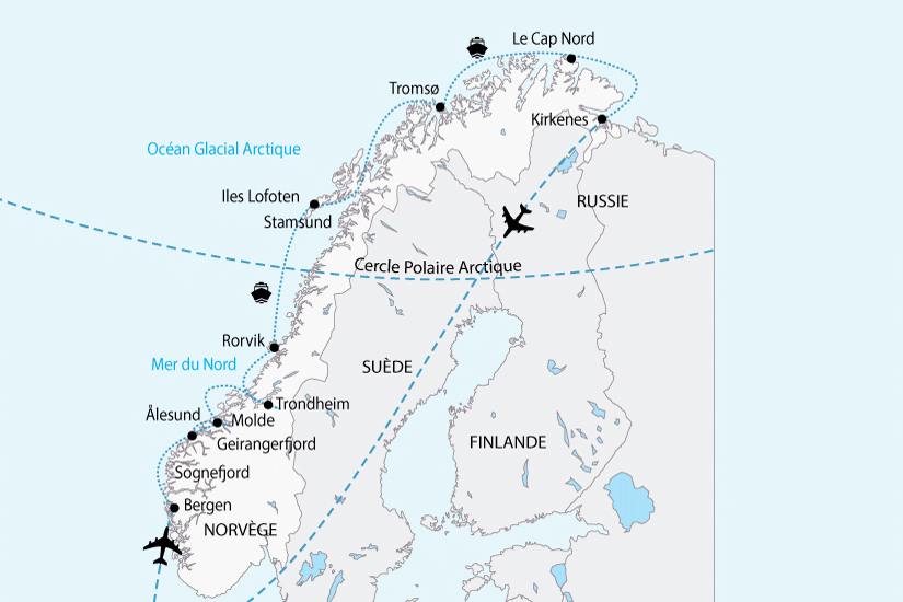 Circuit La Norvège, le plus beau littoral au monde bergen Norvege