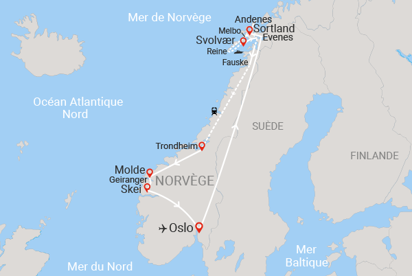 Circuit Des îles Lofoten aux grands fjords de Norvège oslo Norvege