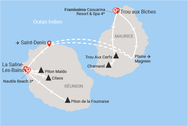 Circuit Douces Îles Vanille (Nautile 3* & Framissima Casuarina 4*) saint_denis Reunion