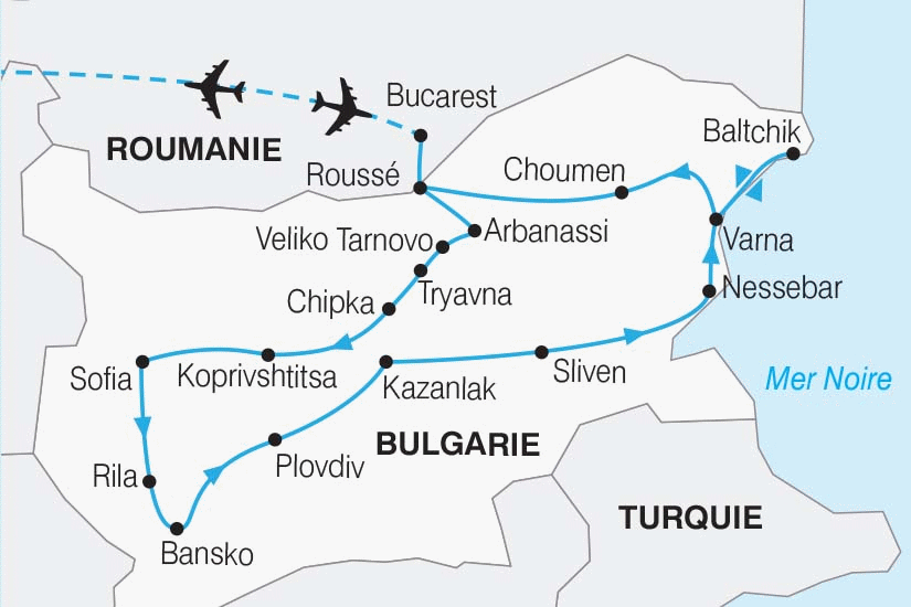 Circuit La Bulgarie, Balkan et mer Noire bucarest Roumanie