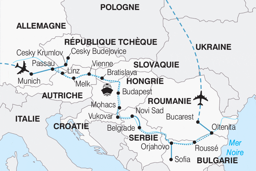Croisière Le Danube, 9 pays au fil de l'eau - Bucarest/Munich bucarest Roumanie
