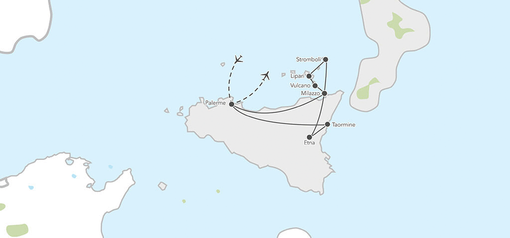 Circuit Cap sur les Îles Eoliennes palerme Sicile et Italie du Sud