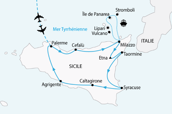Circuit La Sicile et les Iles Eoliennes palerme Sicile et Italie du Sud