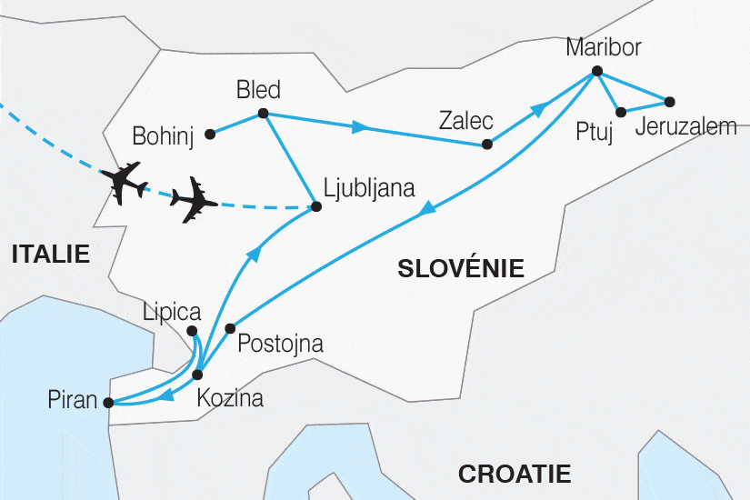 Circuit Secrets de la Slovénie ljubljana Slovenie