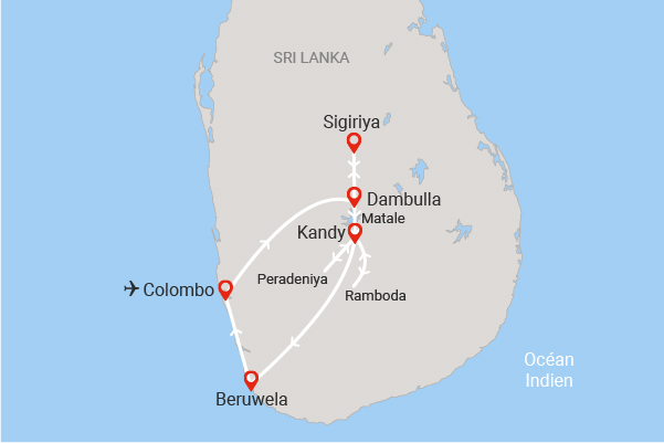 Circuit Merveilles du Sri Lanka & extension à Beruwela colombo Sri Lanka