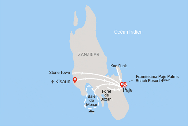 Circuit Zanzibar : entre nature, senteurs et plages (Framissima Paje Palms Beach) zanzibar Tanzanie