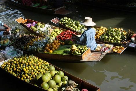 Marché flottant